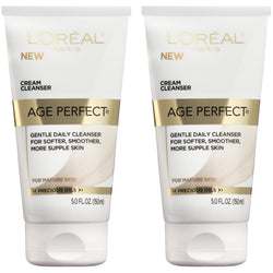 L'Oreal Paris Age Perfect Cream Cleanser Makeup Remover for Face, 2 count-CaribOnline