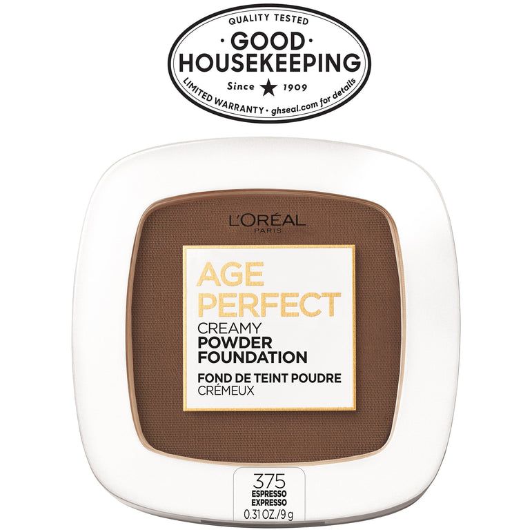 L'Oreal Paris Age Perfect Creamy Powder Foundation with Minerals, Espresso, 0.31 oz.-CaribOnline