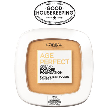 L'Oreal Paris Age Perfect Creamy Powder Foundation with Minerals, Mahogany, 0.31 oz.-CaribOnline