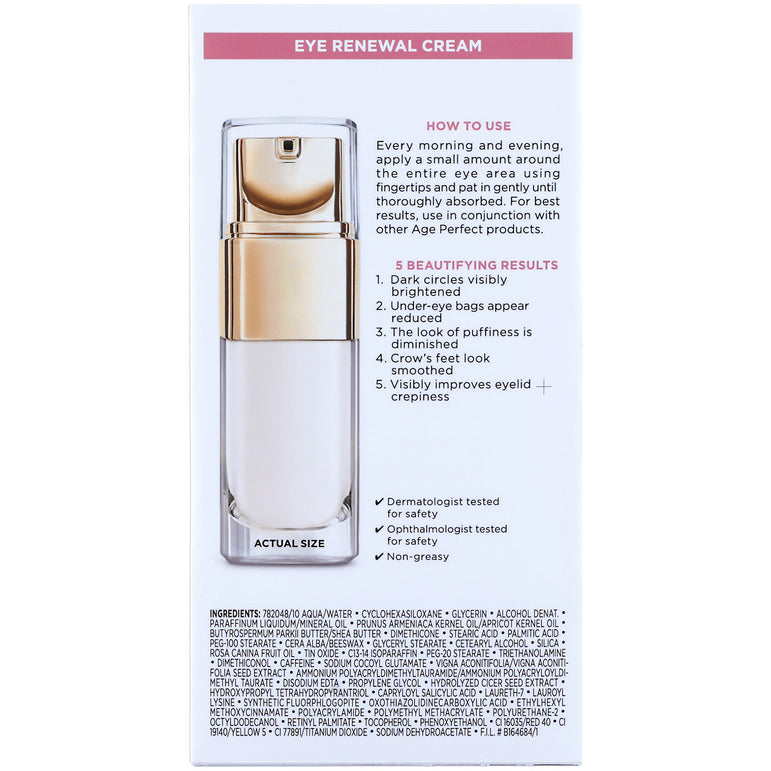 L'Oreal Paris Age Perfect Eye Renewal and Age Perfect Cell Renewal, Rosy Tone Moisturizer, 2 count-CaribOnline