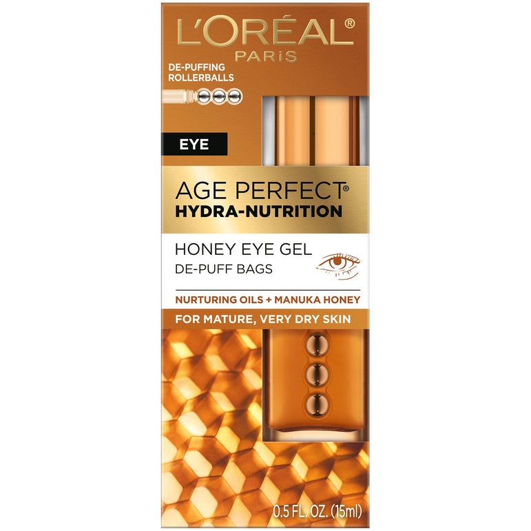 L'Oreal Paris Age Perfect Hydra Nutrition Paraben Free Honey Eye Gel, 0.5 fl. oz.-CaribOnline