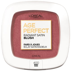 L'Oreal Paris Age Perfect Radiant Satin Blush with Camellia Oil, Berry, 0.31 oz.-CaribOnline