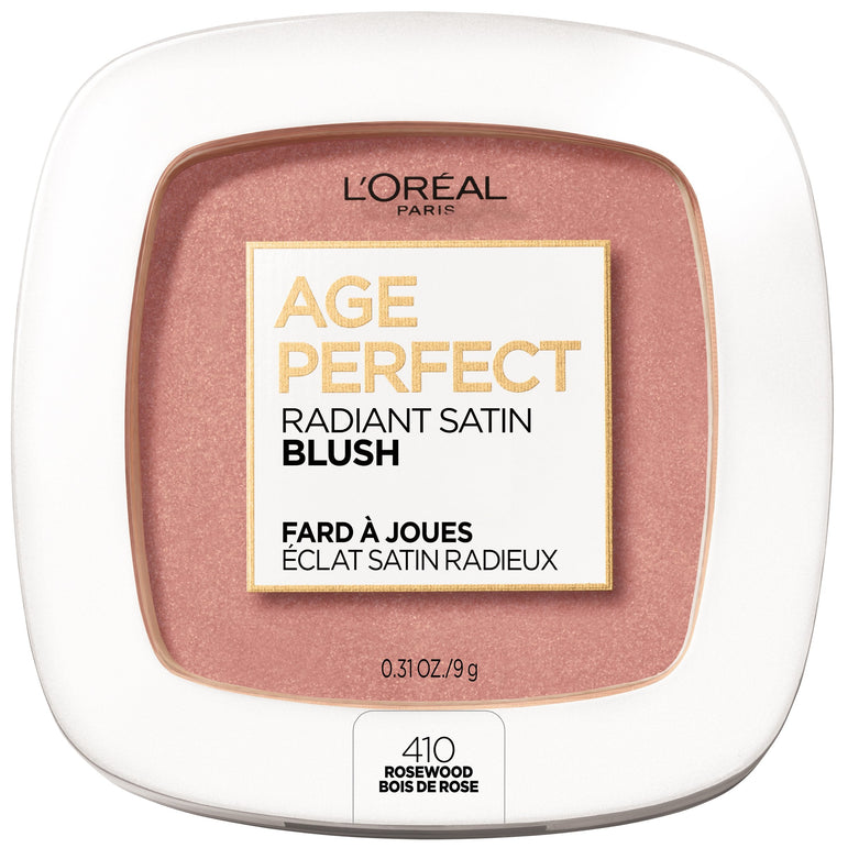 L'Oreal Paris Age Perfect Radiant Satin Blush with Camellia Oil, Rosewood, 0.31 oz.-CaribOnline
