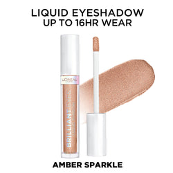 L'Oreal Paris Brilliant Eyes Shimmer Liquid Eye Shadow Makeup, Amber Sparkle, 0.1 oz.-CaribOnline