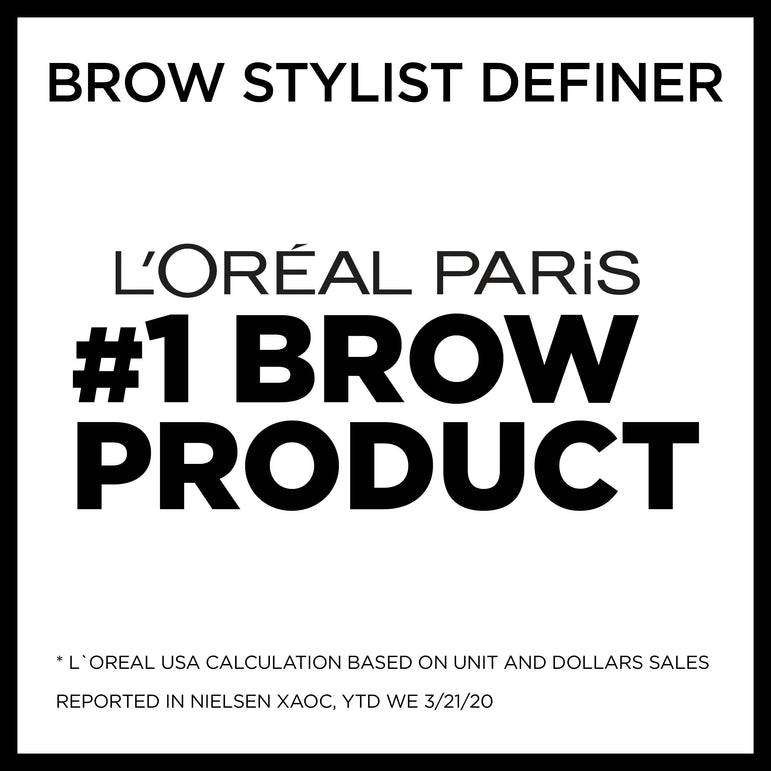 L'Oreal Paris Brow Stylist Definer Waterproof Eyebrow Mechanical Pencil, Blonde, 2 count-CaribOnline