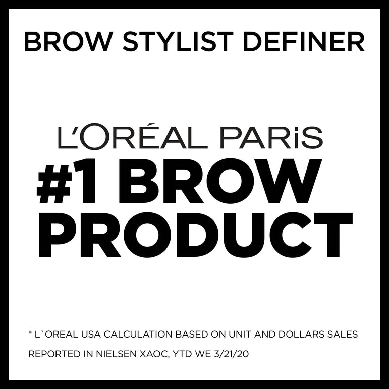 L'Oreal Paris Brow Stylist Definer Waterproof Eyebrow Mechanical Pencil, Dark Blonde, 0.003 oz.-CaribOnline