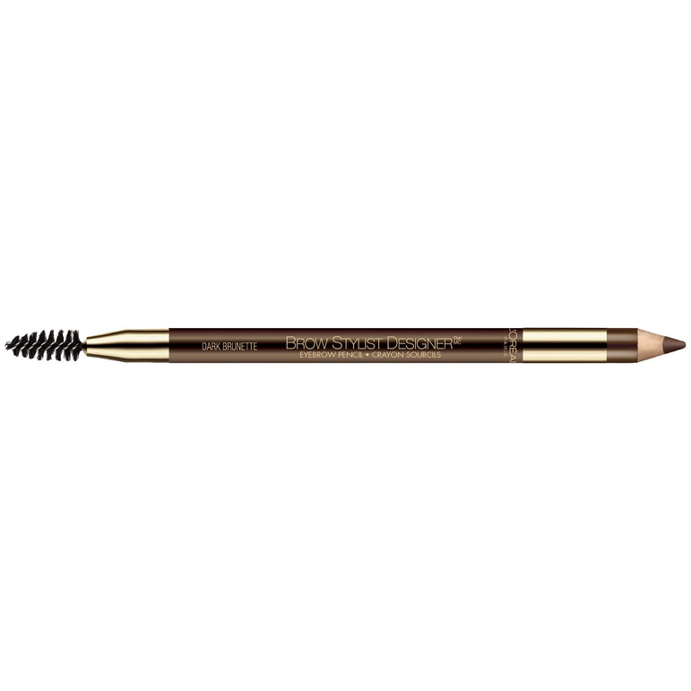L'Oreal Paris Brow Stylist Designer Brow Pencil, Dark Brunette, 0.045 oz.-CaribOnline