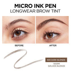 L'Oreal Paris Brow Stylist Micro Ink Pen by Brow Stylist, Up to 48HR Wear, Dark Blonde, 0.033 fl. oz.-CaribOnline