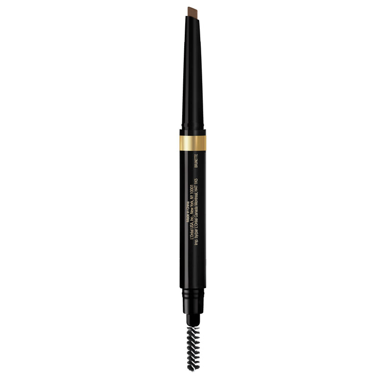 L'Oreal Paris Brow Stylist Shape & Fill Mechanical Eye Brow Makeup Pencil, Brunette, 0.008 oz.-CaribOnline