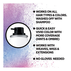 L'Oreal Paris Colorista Hair Makeup Temporary 1-Day Hair Color Spray, BLUE, 2 oz.-CaribOnline
