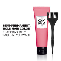 L'Oreal Paris Colorista Semi-Permanent Hair Color - Light Bleached Blondes, #Pink, 1 kit-CaribOnline