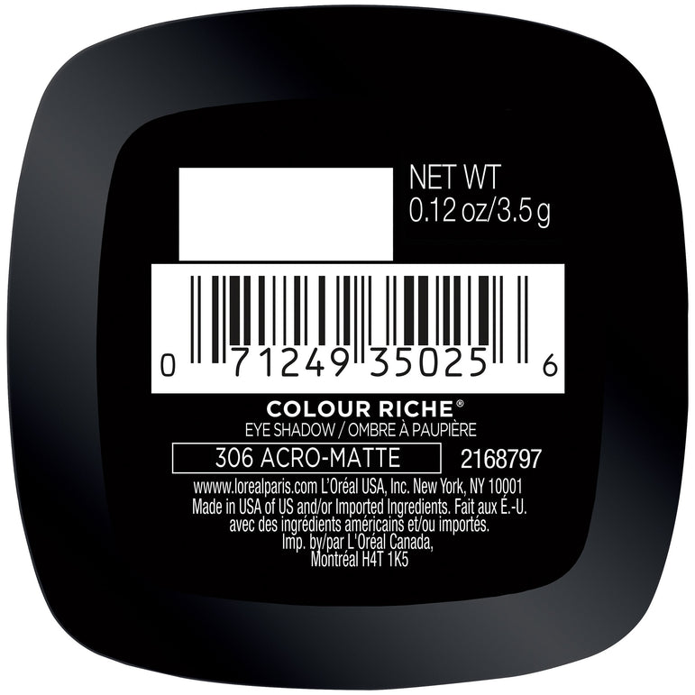 L'Oreal Paris Colour Riche Monos Eyeshadow, Acro-Matte, 0.12 oz.-CaribOnline