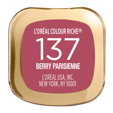 L'Oreal Paris Colour Riche Original Satin Lipstick for Moisturized Lips, Berry Parisienne, 0.13 oz.-CaribOnline