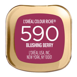 L'Oreal Paris Colour Riche Original Satin Lipstick for Moisturized Lips, Blushing Berry, 0.13 oz.-CaribOnline