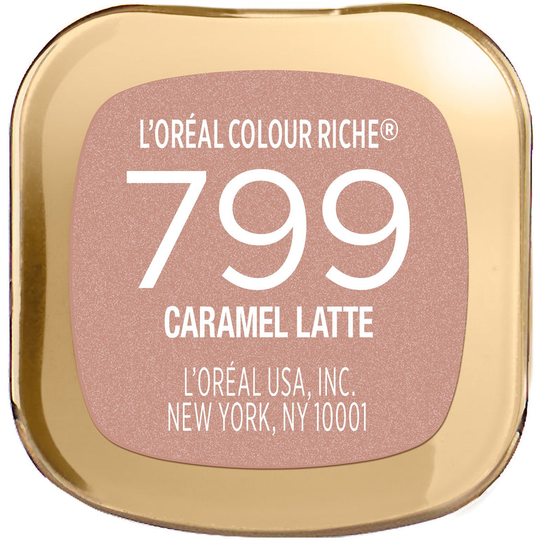 L'Oreal Paris Colour Riche Original Satin Lipstick for Moisturized Lips, Caramel Latte, 0.13 oz.-CaribOnline