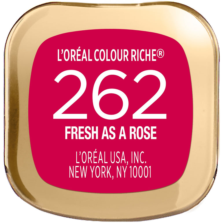 L'Oreal Paris Colour Riche Original Satin Lipstick for Moisturized Lips, Fresh as a Rose, 0.13 oz.-CaribOnline