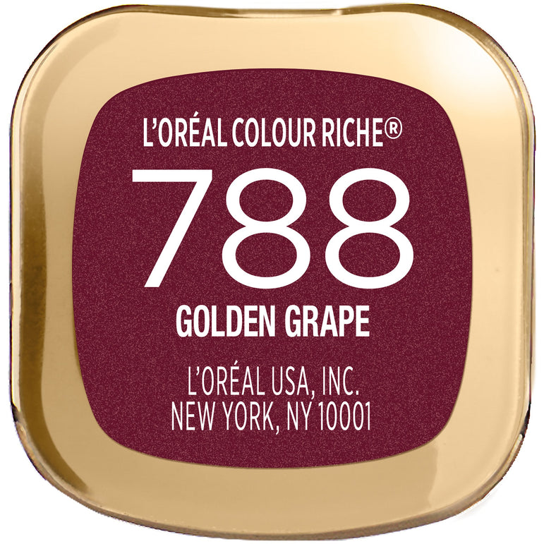 L'Oreal Paris Colour Riche Original Satin Lipstick for Moisturized Lips, Golden Grape, 0.13 oz.-CaribOnline