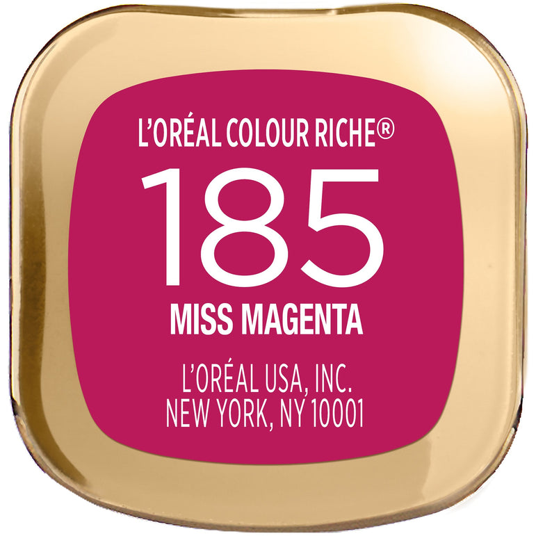 L'Oreal Paris Colour Riche Original Satin Lipstick for Moisturized Lips, Miss Magenta, 0.13 oz.-CaribOnline