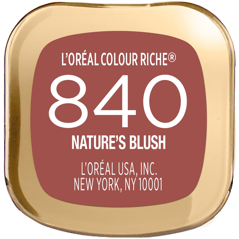 L'Oreal Paris Colour Riche Original Satin Lipstick for Moisturized Lips, Nature's Blush, 0.13 oz.-CaribOnline