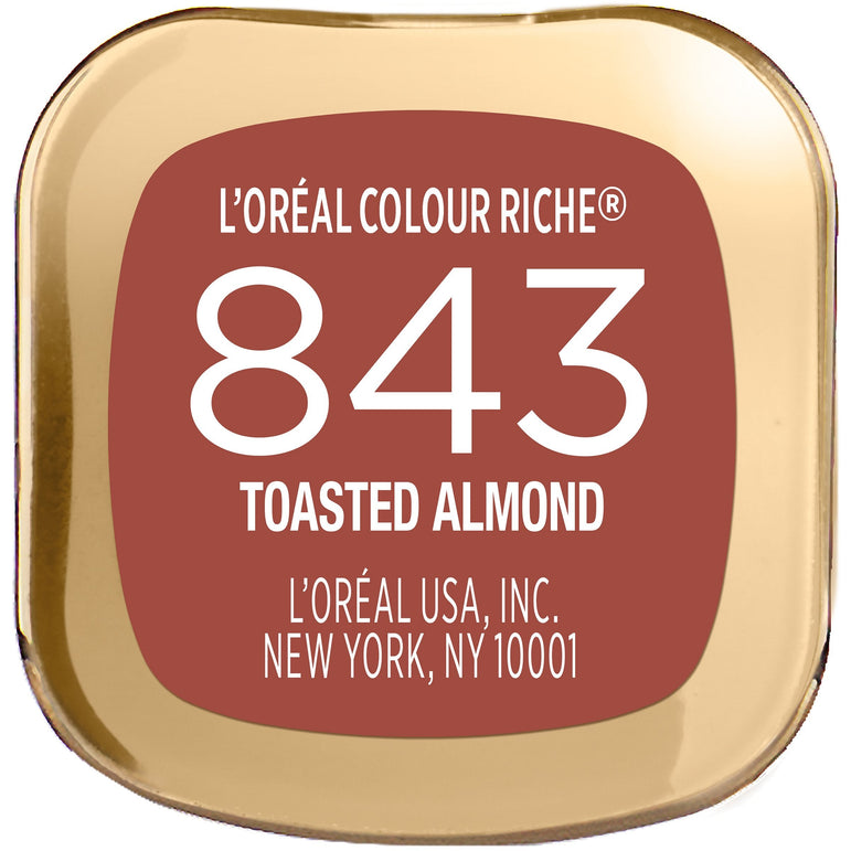 L'Oreal Paris Colour Riche Original Satin Lipstick for Moisturized Lips, Toasted Almond, 0.13 oz.-CaribOnline