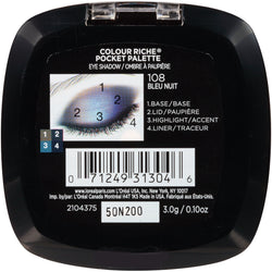 L'Oreal Paris Colour Riche Pocket Palette Eye Shadow, Bleu Nuit, 0.1 oz.-CaribOnline