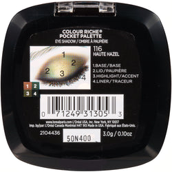 L'Oreal Paris Colour Riche Pocket Palette Eye Shadow, Haute Hazel, 0.1 oz.-CaribOnline