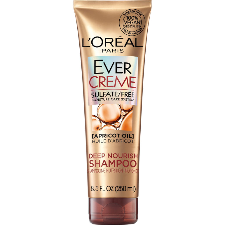 L'Oreal Paris EverCreme Sulfate Free Deep Nourish Shampoo, 8.5 Fl. Oz (Pack of 1)-CaribOnline