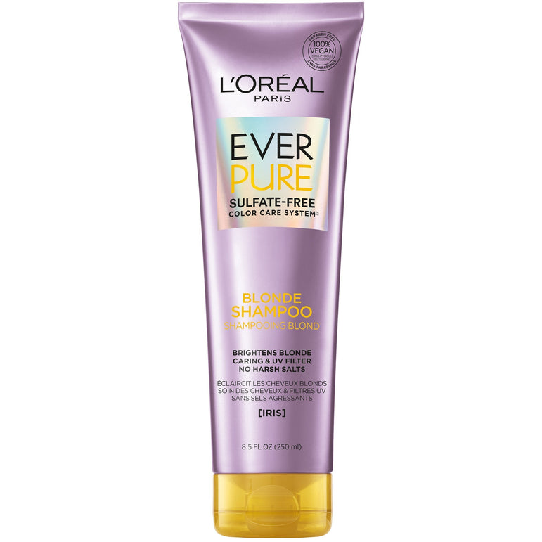 L'Oreal Paris EverPure Blonde Sulfate Free Shampoo 8.5 Fl. Oz (Packaging May Vary)-CaribOnline