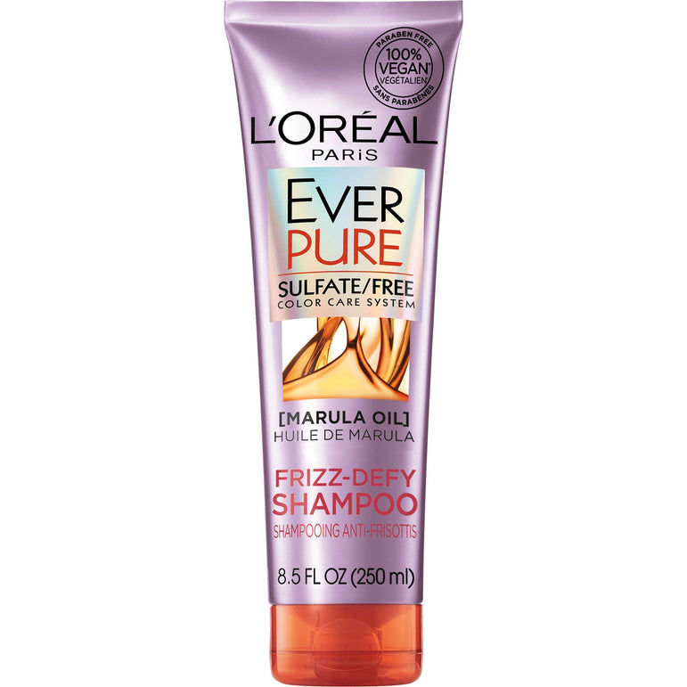 L'Oreal Paris EverPure Sulfate Free Frizz Defy Shampoo, with Marula Oil, 8.5 Fl. Oz (Packaging May Vary)-CaribOnline