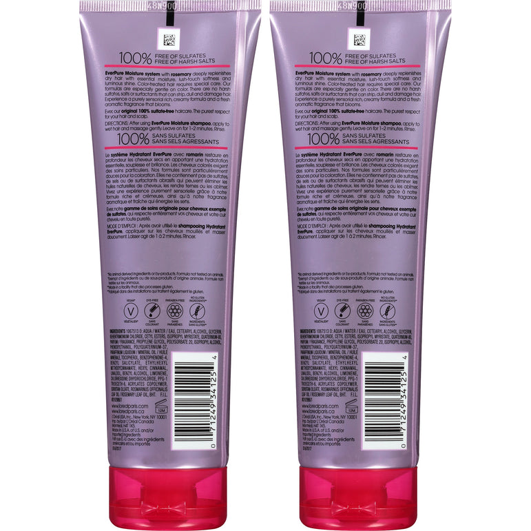 L'Oreal Paris EverPure Sulfate Free Moisture Conditioner, 2 count (Packaging May Vary)-CaribOnline