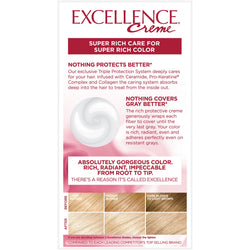 L'Oreal Paris Excellence Créme Permanent Triple Protection Hair Color, 10 Lightest Ultimate Blonde, 1 kit-CaribOnline