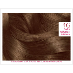 L'Oreal Paris Excellence Créme Permanent Triple Protection Hair Color, 4G Dark Golden Brown, 1 kit-CaribOnline