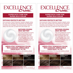 L'Oreal Paris Excellence Créme Permanent Triple Protection Hair Color, 4a Dark Ash Brown, 2 count-CaribOnline