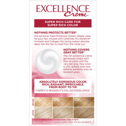 L'Oreal Paris Excellence Créme Permanent Triple Protection Hair Color, 9A Light Ash Blonde, 1 kit-CaribOnline