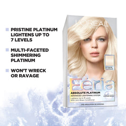 L'Oreal Paris Feria Multi-Faceted Shimmering Permanent Hair Color, Extreme Platnium, 2 count-CaribOnline