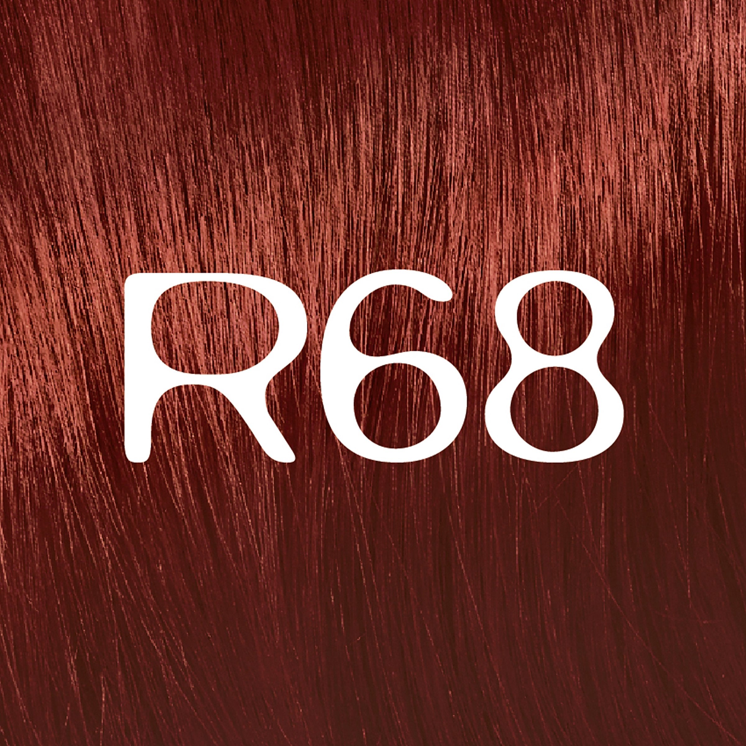 L'Oreal Paris Feria Multi-Faceted Shimmering Permanent Hair Color, R68 Ruby Rush (Rich Auburn True Red), 1 kit-CaribOnline