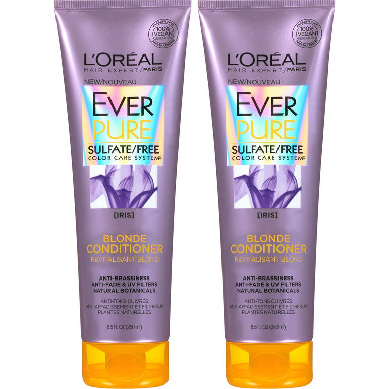 L'Oreal Paris Hair Care EverPure Blonde Conditioner Sulfate Free, 2 Count (8.5 Fl. Oz each) (Packaging May Vary)-CaribOnline