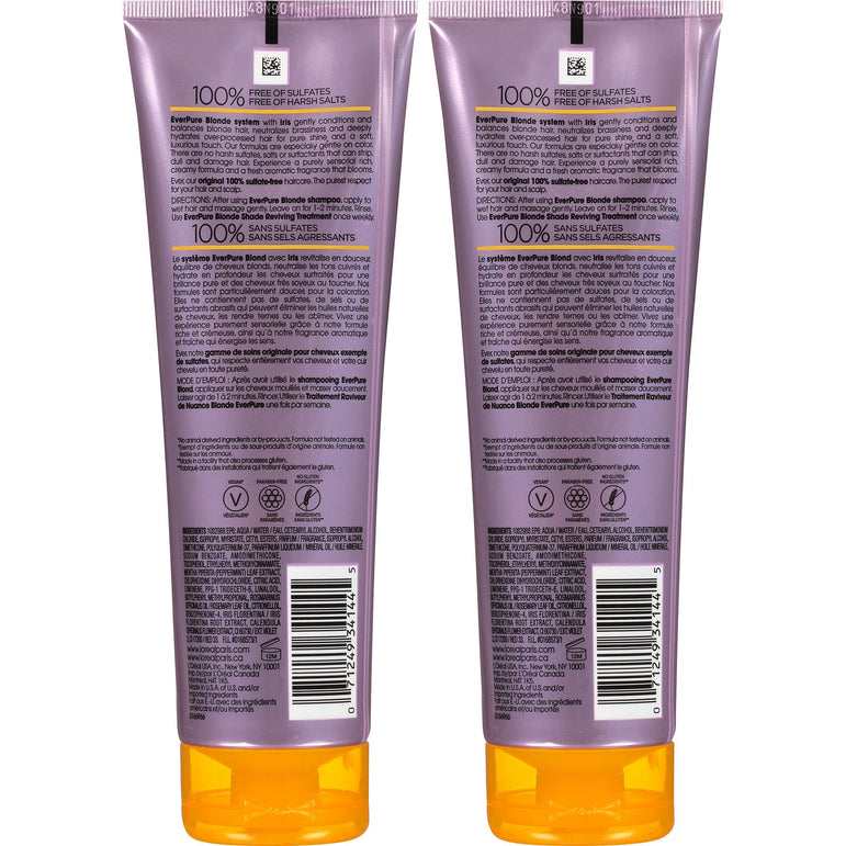 L'Oreal Paris Hair Care EverPure Blonde Conditioner Sulfate Free, 2 Count (8.5 Fl. Oz each) (Packaging May Vary)-CaribOnline