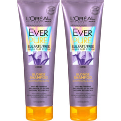 L'Oreal Paris Hair Care EverPure Blonde Sulfate Free Shampoo for Color-Treated Hair, Neutralizes Brass + Balances, For Blonde Hair, 2 Count (8.5 Fl. Oz each) (Packaging May Vary)-CaribOnline