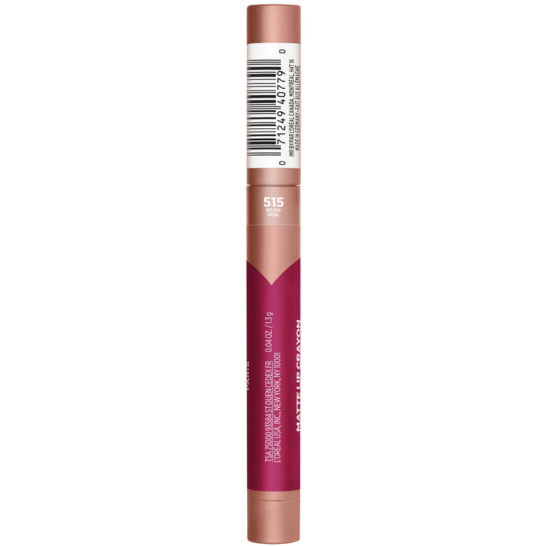 L'Oreal Paris Infallible Matte Lip Crayon, Lasting Wear, Smudge Resistant, No Fig Deal, 0.04 oz.-CaribOnline