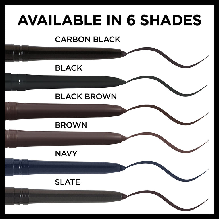 L'Oreal Paris Infallible Never Fail Pencil Eyeliner with Built in Sharpener, Black, 0.008 oz.-CaribOnline