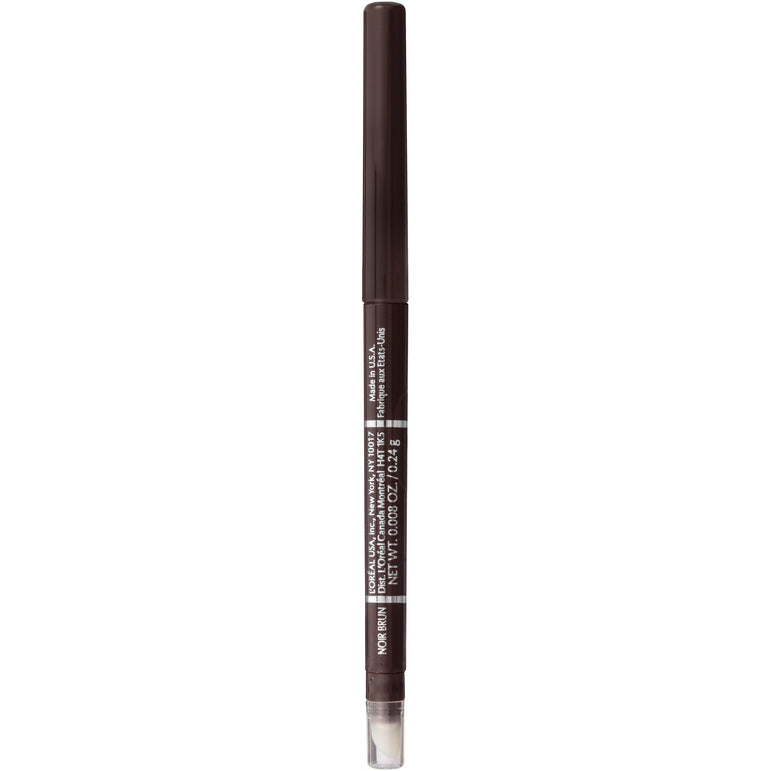 L'Oreal Paris Infallible Never Fail Pencil Eyeliner with Built in Sharpener, Black Brown, 0.008 oz.-CaribOnline