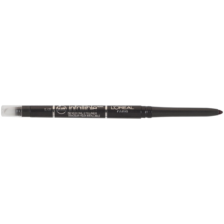 L'Oreal Paris Infallible Never Fail Pencil Eyeliner with Built in Sharpener, Slate, 0.008 oz.-CaribOnline