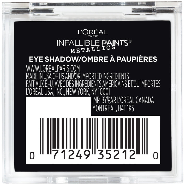 L'Oreal Paris Infallible Paints Eyeshadow Metallics, Aluminum Foil, 0.09 oz.-CaribOnline