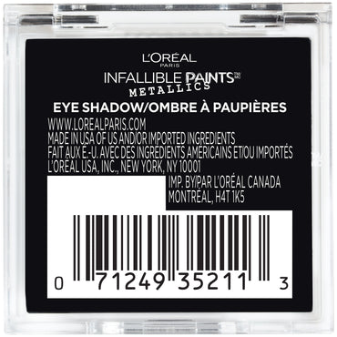 L'Oreal Paris Infallible Paints Eyeshadow Metallics, Brass Knuckles, 0.09 oz.-CaribOnline