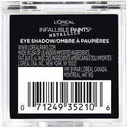 L'Oreal Paris Infallible Paints Eyeshadow Metallics, Caged, 0.09 oz.-CaribOnline