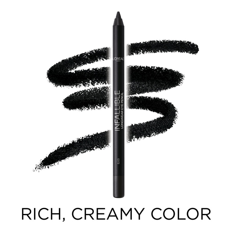 L'Oréal Paris Infallible Pro-Last Waterproof, Up to 24HR Pencil Eyeliner, Black Shimmer, 0.042 oz.-CaribOnline
