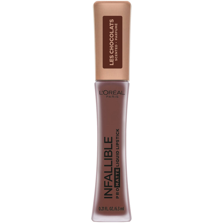 L'Oreal Paris Infallible Pro Matte Les Chocolats Scented Liquid Lipstick, 70 Percent Yum, 0.21 fl. oz.-CaribOnline