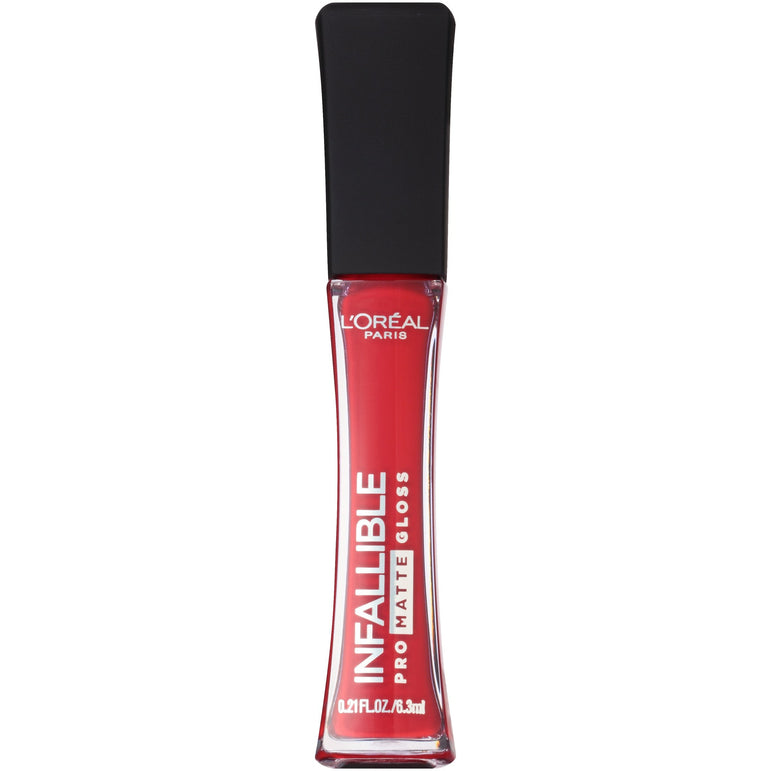 L'Oreal Paris Infallible Pro Matte Lip Gloss, Shanghai Scarlet, 0.21 fl. oz.-CaribOnline