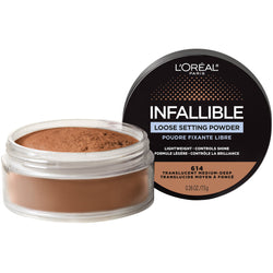 L'Oreal Paris Infallible Tinted Loose Setting Powder, Translucent Medium-Deep, 0.28 oz.-CaribOnline